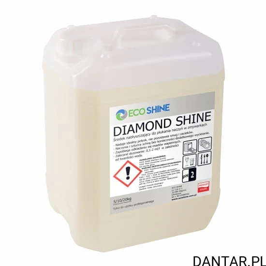 Eco Shine 20kg diamond shine nabłyszczacz do zmywarek a1
