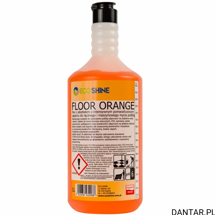 Eco Shine 1l floor orange do mycia podłóg a1/12