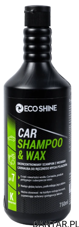 ECO SHINE 750ml Car Shampoo & Wax a1/6