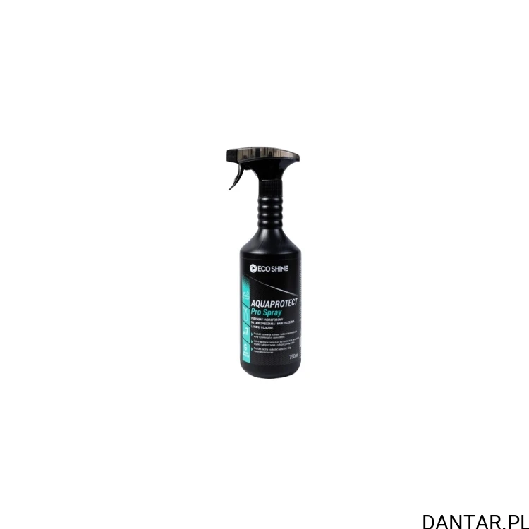Eco Shine Aqua Protect Pro Spray, pojedyncza czarna butelka 750 ml ze spryskiwaczem