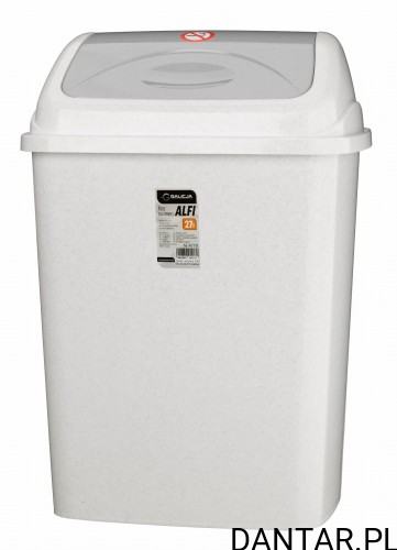 Kosz na śmieci 27l alfi marmur