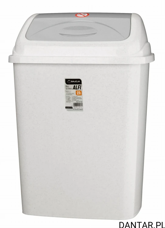 Kosz na śmieci 27l alfi marmur