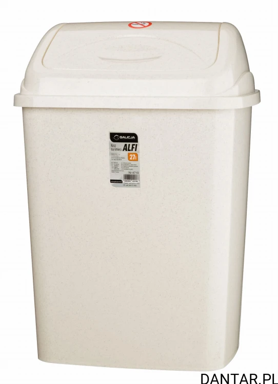 Kosz na śmieci 27l alfi beżowy 2421200