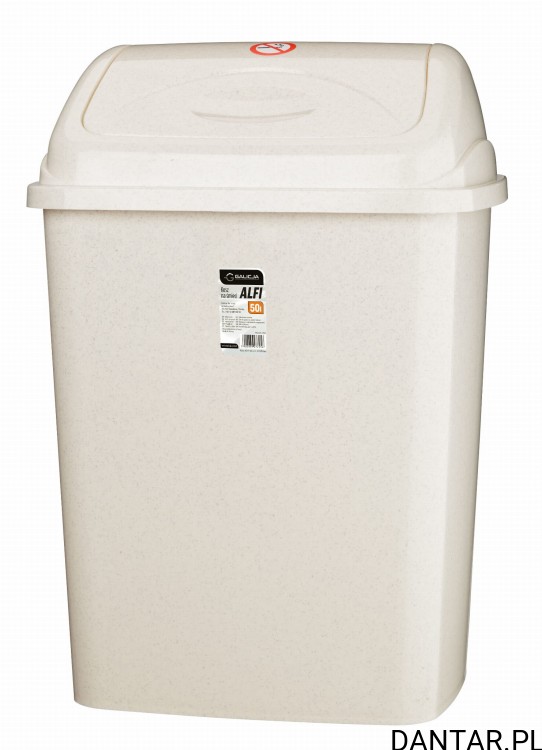 Kosz na smieci 50l alfi beż 27725