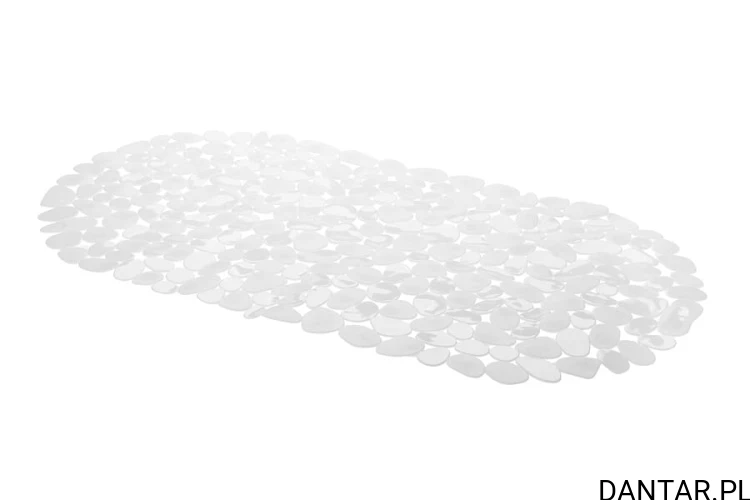 Mata łazienkowa pebble 35x68 biała