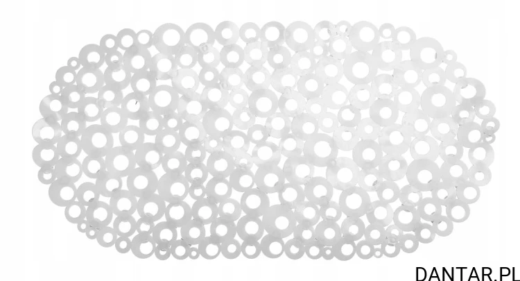 Mata łazienkowa ring 39x69 szary transp 