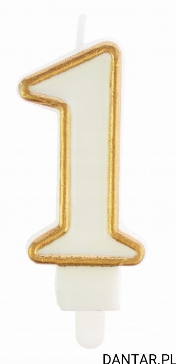 Świeczka urodzinowa nr.1 Party Time a1/12