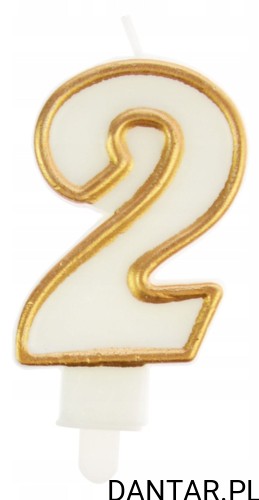Świeczka urodzinowa nr.2 Party Time a1/12
