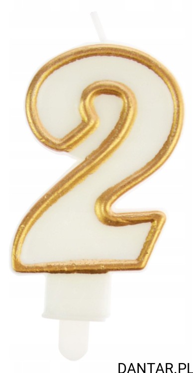 Świeczka urodzinowa nr.2 Party Time a1/12