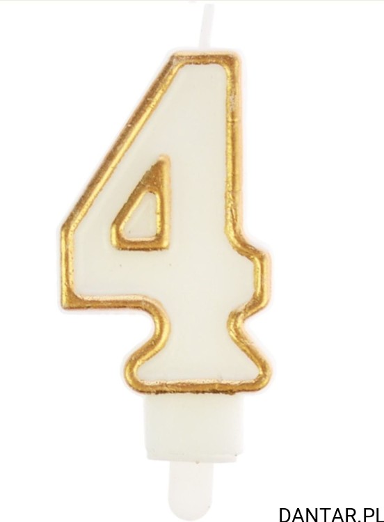 Świeczka urodzinowa nr.4 Party Time a1/12