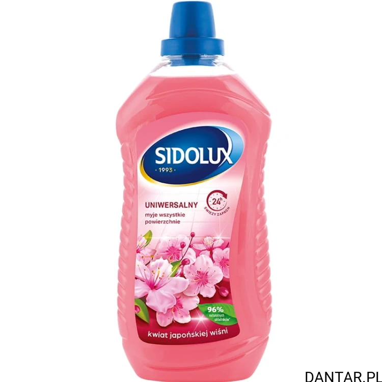 Sidolux 1l płyn do mycia podłóg kwiat japońskiej wiśni a1/12