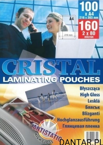 Folia do laminacji A4 80 mic ARGO a100 CRISTAL