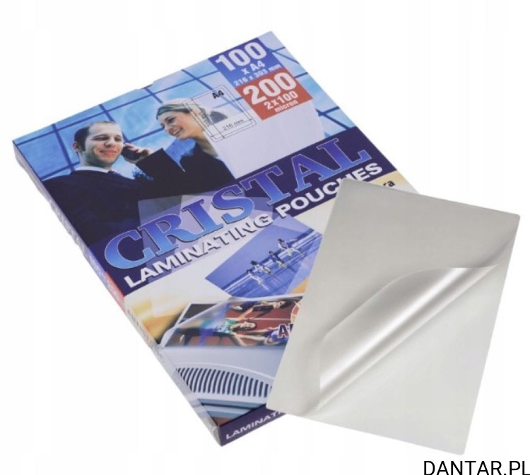 Folia do laminowania A4 100mic Cristal a100