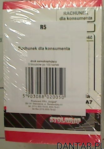 Druk R5 rachunek dla konsumenta A7 Stolgraf a1/5