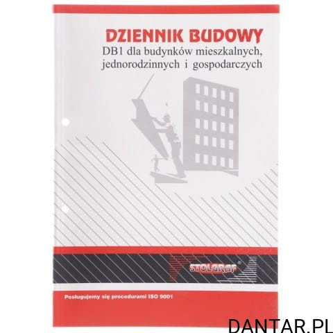 Druk dziennik budowy DB1 a1/5