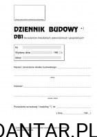 Druk dziennik budowy DB1 a1/5