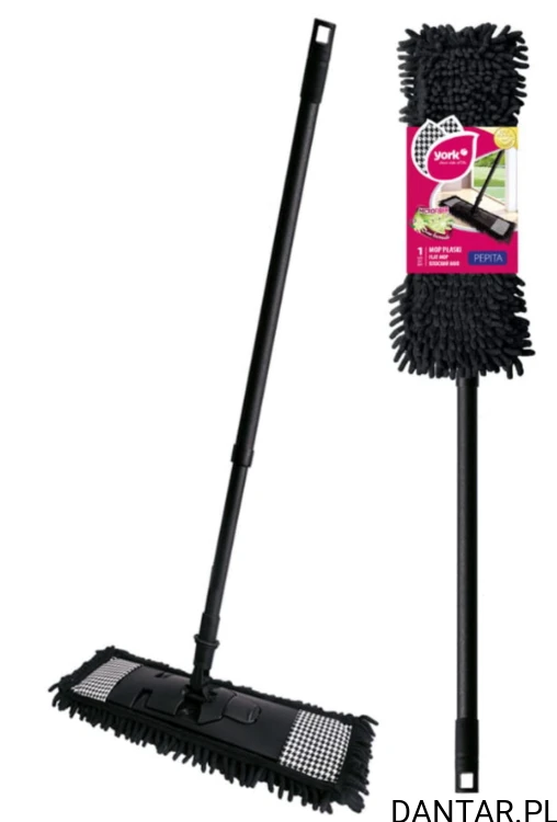 Mop z kijem płaski pepita a1