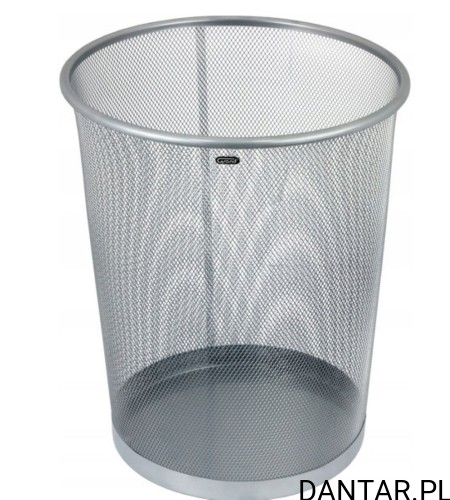 Kosz 19L siatkowy metalowy srebrny GRAND GR-018S