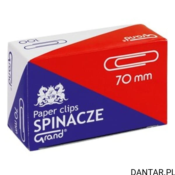 Spinacze 70mm metalowe okrągłe Grand a50/10 