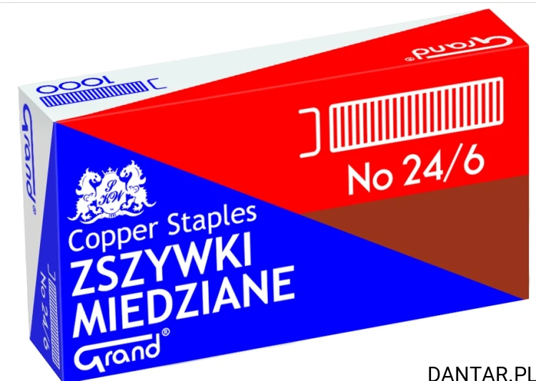Zszywki miedziane 24/6 Grand a1/10