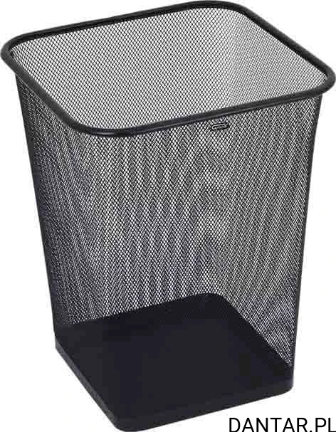 Kosz 18L siatkowy czarny kwadratowy GRAND GR-017