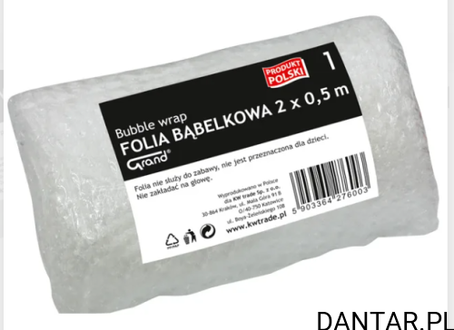 Folia bąbelkowa 2mx0,5m Grand