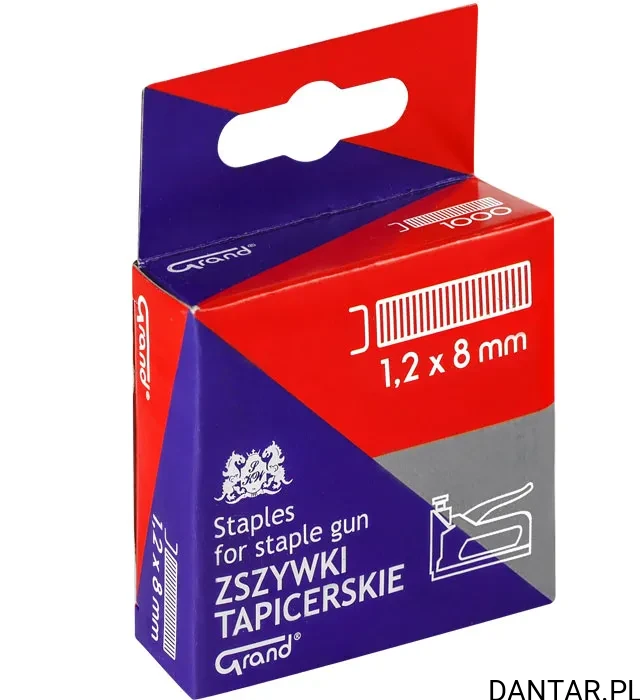 Zszywki do takera 1,2x8mm Grand a1000