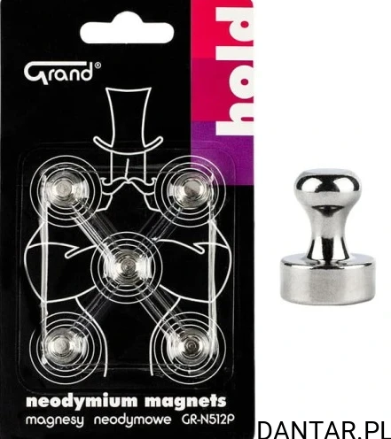Magnesy neodymowe z uczwytem Grand a5