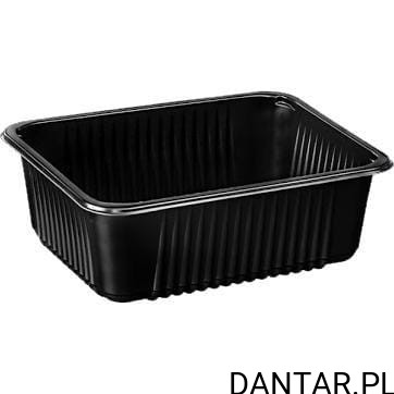 Pojemnik niedzielony do zgrzewu czarny 2300ml  227x178x80 W1/623RD a320