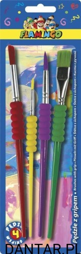 Pędzle Falmingo soft grip a4