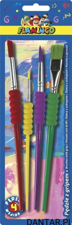 Pędzle Falmingo soft grip a4