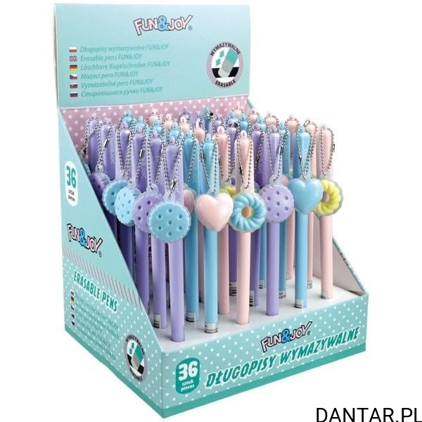 Długopis wymazywalny ciastko fun&joy a1/36