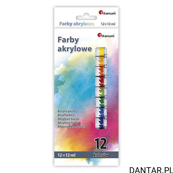 Farby akrylowe tuba 12ml Titanum a12