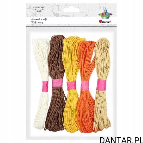 Sznurek z rafii 2mmx15m Titanum a5