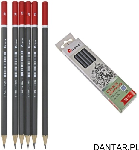 Ołówek do szkicowania 2B Titanum a1/12