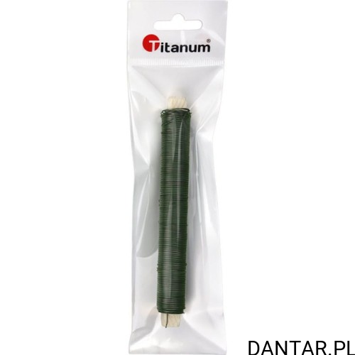 Drucik florystyczny 0,6mm x 100g zielony Titanum 