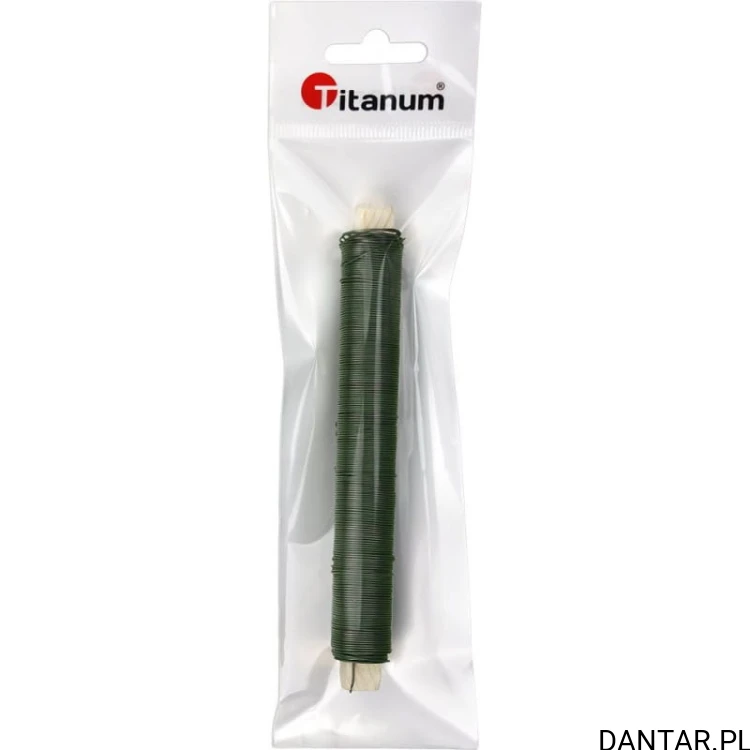 Drucik florystyczny 0,6mm x 100g zielony Titanum 