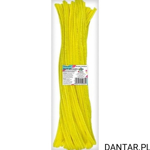 Druciki dekoracyjne 0.6x30cm żółte Titanum a50