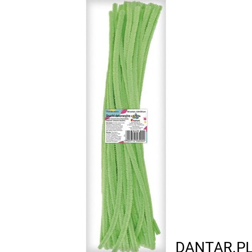 Druciki dekoracyjne 0,6x30cm neon zielony Titanum a50