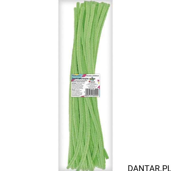 Druciki dekoracyjne 0,6x30cm neon zielony Titanum a50