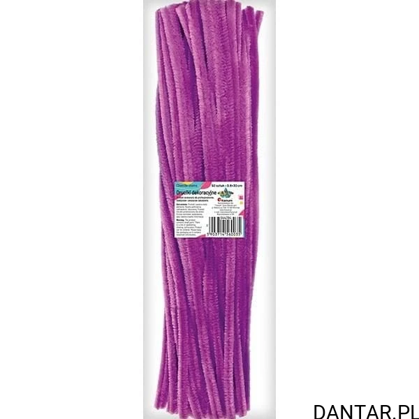 Druciki dekoracyjne 0.6x30cm fioletowe Titanum a50