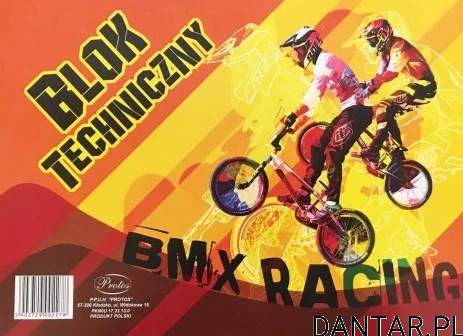 Blok techniczny A4 biały Protos a1/10