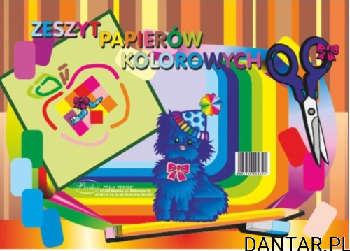 Zeszyt papierów kolorowych A5 Protos