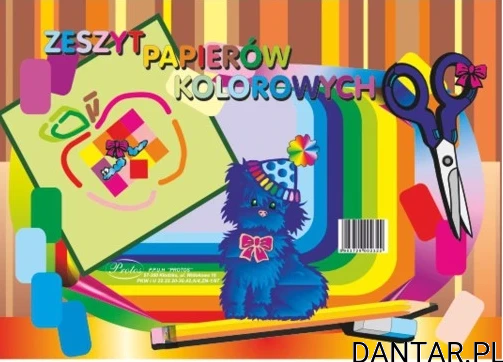 Zeszyt papierów kolorowych A5 Protos