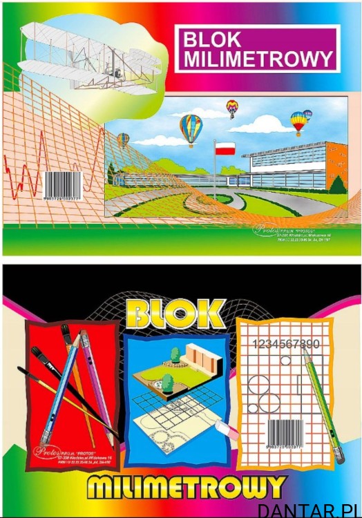 Blok milimetrowy A4 Protos a1/10
