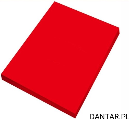 Papier ksero A4 czerwony 80g a100