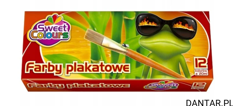 Farby plakatowe 20ml 12 kolorów Sweet Colours a12/30