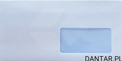 Koperta DL  220x110 SK biała okno prawe 0638 a1000