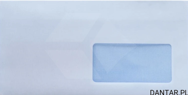 Koperta DL  220x110 SK biała okno prawe 0638 a1000