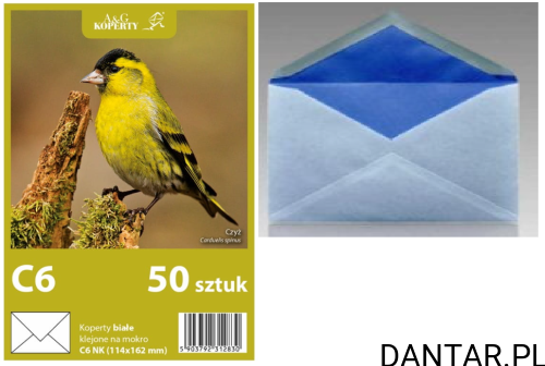 Koperta C6 NK biała 114x162 a50/20 7620